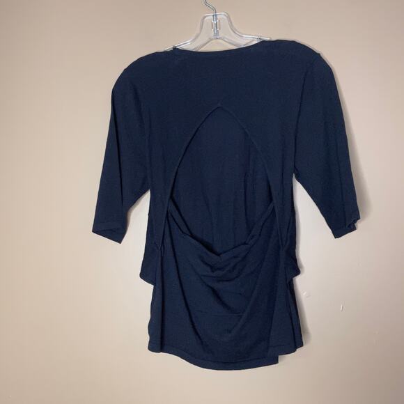 Favorite Daughter Twist Front Cutout T-Shirt Top Black XL - Picture 8 of 9